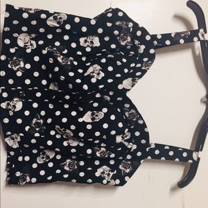 Hot Topic Skull Crop Top